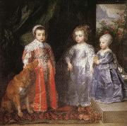 Anthony Van Dyck Portrait of the Children of Charles I of England oil painting artist